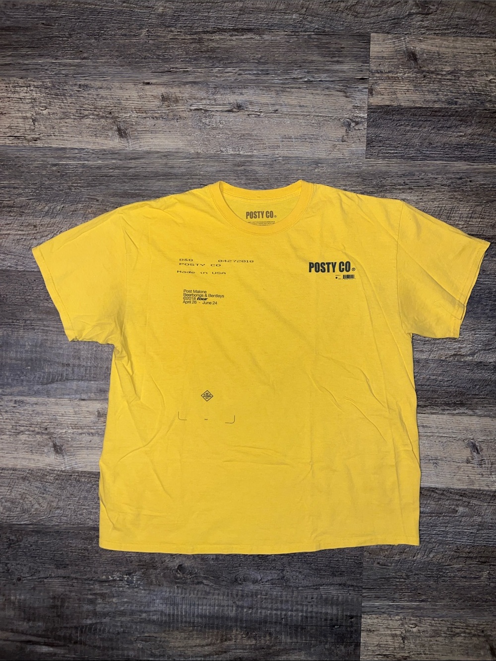 2018 POSTY CO. B&B Tour T-shirt